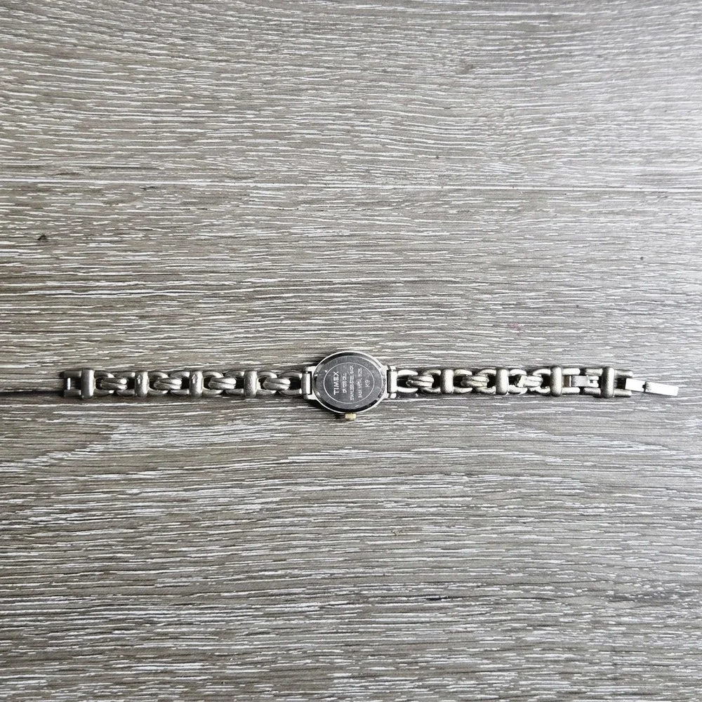 Carriage by Timex Women's Quartz Watch Oval Two Tone Silver Gold MOP K9 Works 6